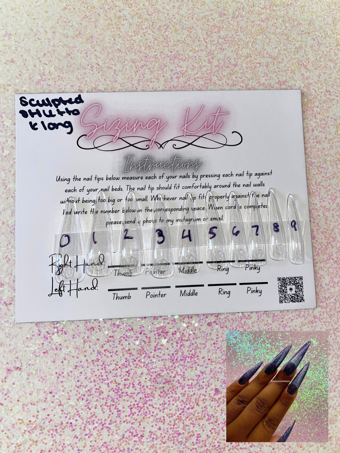 Sizing Kit- EXTRA LONG