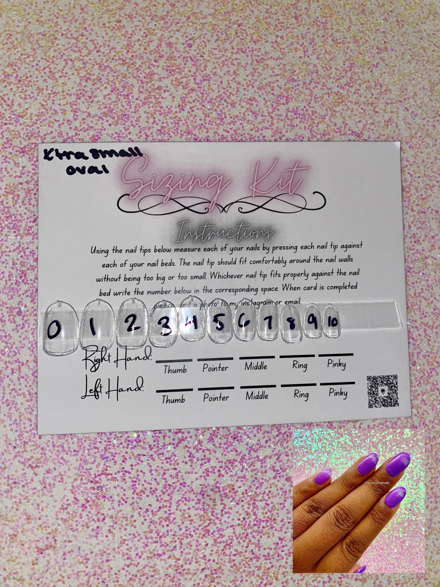 Sizing Kits- EXTRA SHORT