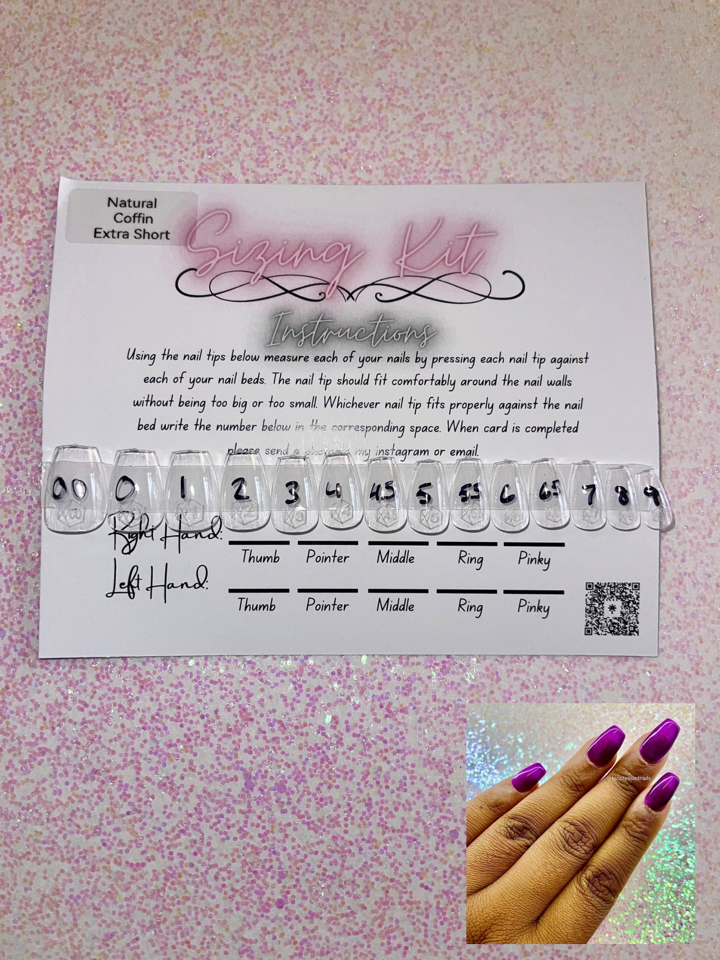 Sizing Kits- EXTRA SHORT