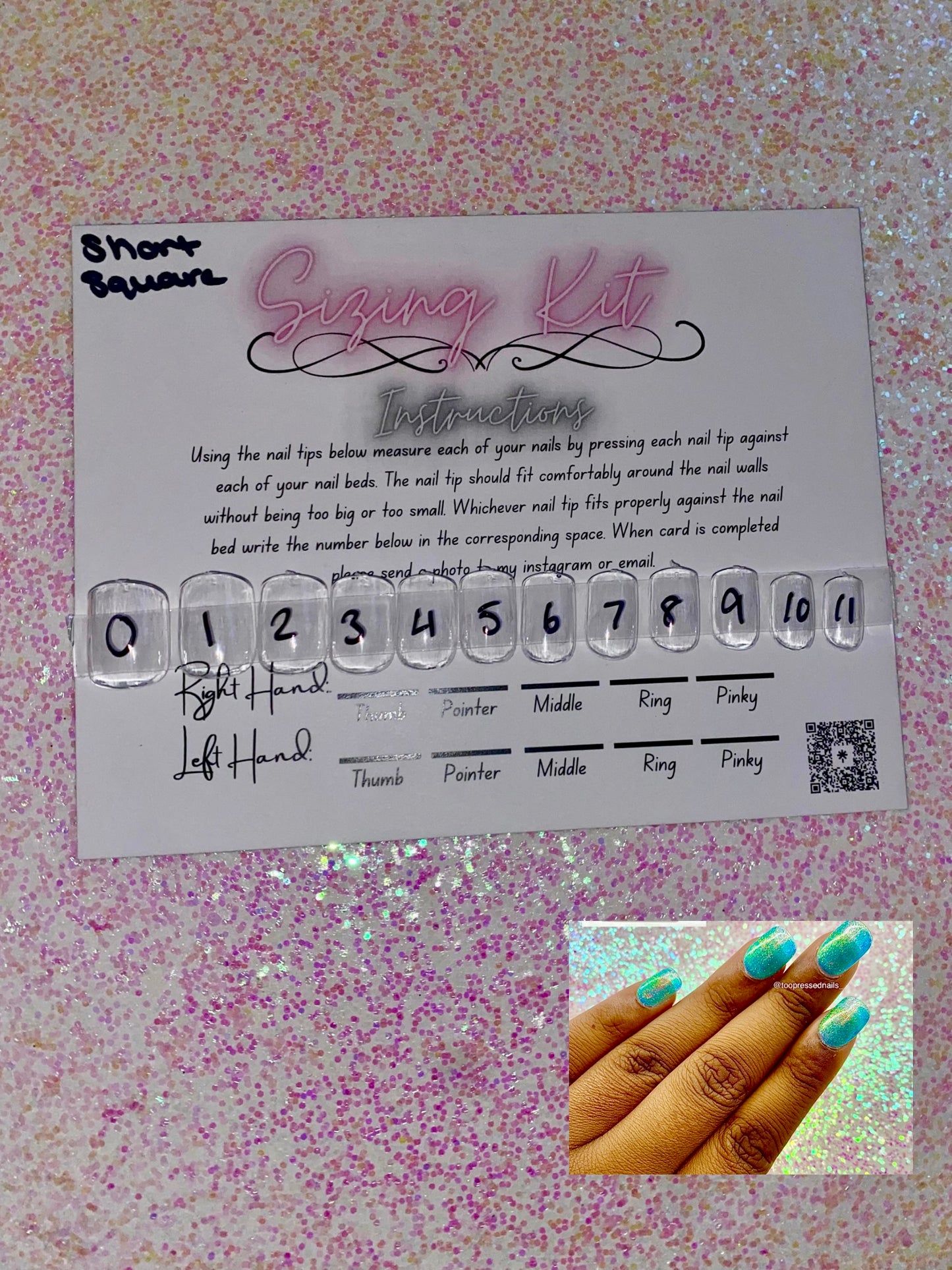 Sizing Kits- EXTRA SHORT